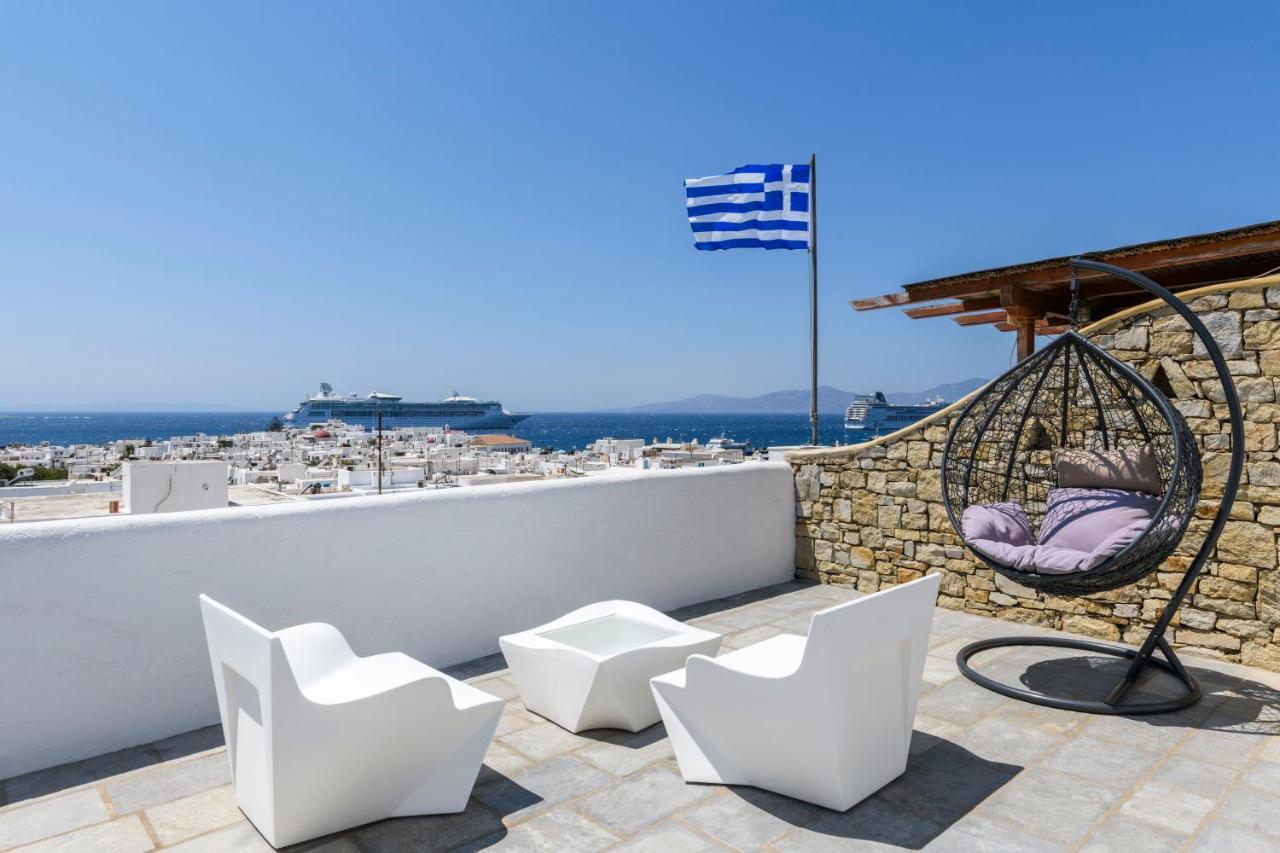 Villa Floral With Marvelous View To Mykonos Town