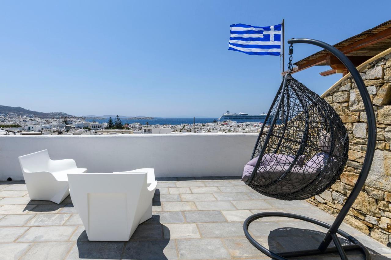 Villa Floral With Marvelous View To Mykonos Town